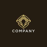 ai generado diamante logo diseño elegante diamante éxito empresa icono vector