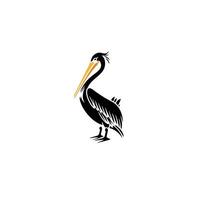 AI generated Beach Animal Pelican Bird Logo Vector illustration design.