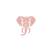 AI generated elephant logo style design Vector illustration of an elephant head