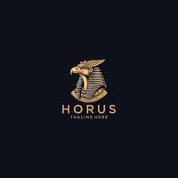 ai generado egipcio Dios horus logo icono diseño. elegante lujo plano vector. vector