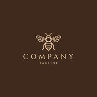 AI generated Honey bee logo company vector