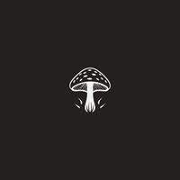 AI generated Oyster mushroom logo design, food consumption mushroom silhouette vector illustration
