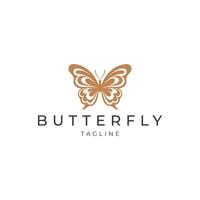 AI generated Butterfly logo icon design vector