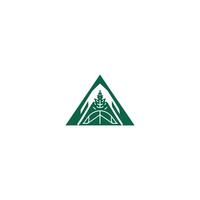 AI generated Camping logo vector icon design template