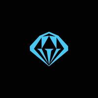 ai generado diamante logo icono vector geométrico diamante Arte joyería tienda signo.