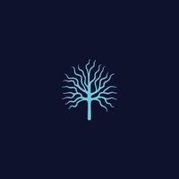 AI generated Human Neuron Logo Design, Symbol Vector