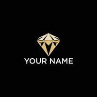 AI generated diamond logo icon vector geometric diamond art Jewelry shop sign.