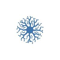 ai generado humano neurona logo diseño, símbolo vector