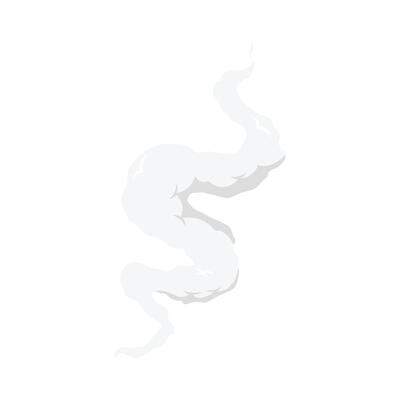 Smoke explosion effect. Hand drawn manga comic effect.