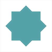 Islamic shape text box title frame border. vector
