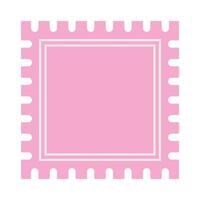 Cute postage stamp vector icon