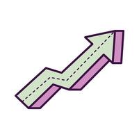 Arrow right icon. Colorful arrow for your web site design vector