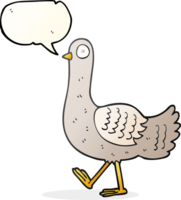 speech bubble cartoon pigeon png