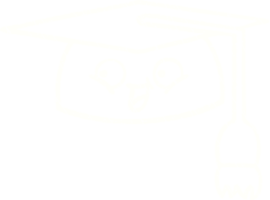 disegno del gesso del cappuccio di graduazione png