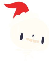 kerst cartoon van kawaii skelet png