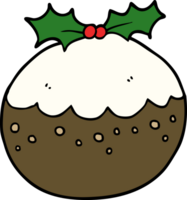 Cartoon-Weihnachtspudding png