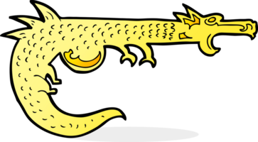 dragón medieval de dibujos animados png