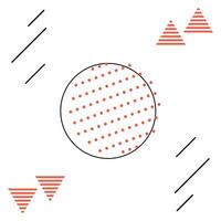 resumen memphis geométrico forma antecedentes vector