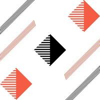 Abstract memphis geometric shape background vector