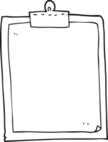 black and white cartoon clipboard png