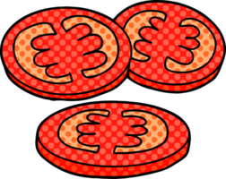 sliced tomatoes cartoon png