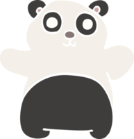 Cartoon-Doodle glücklicher Panda png