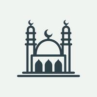 Mosque vector icon illustration design