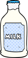 cartoon doodle milk bottle png