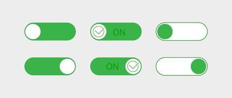 Switch button sign, toggle icon vector