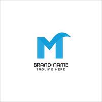 m letter logo design vector