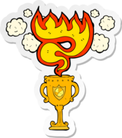 sticker of a cartoon trophy png