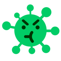 simple annoyed virus png