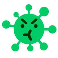 enkel irriterad virus png