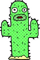 cactus de griffonnage de dessin animé png