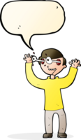 cartoon man with eyes popping out of head with speech bubble png