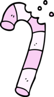 cartoon doodle pink candy cane png