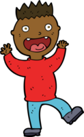 cartoon crazy happy man png