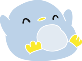 cartone animato illustrazione kawaii di un' carino pinguino png