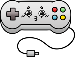 gradient shaded cartoon of a game controller png