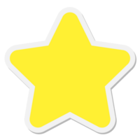 star shape sticker png