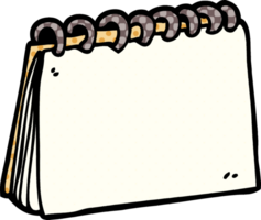 cartoon doodle blank calendar png