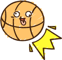 dessin à la craie de basket-ball png