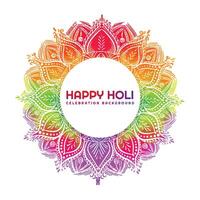 Happy holi colorful background with festival background vector