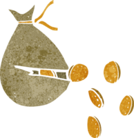 cartoon bag of money png