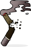 cigarro roto de dibujos animados png