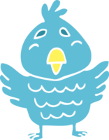 cartoon doodle blue bird png