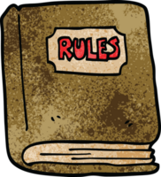 cartoon doodle rule book png