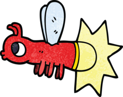 cartoon doodle lightning bug png