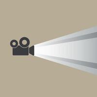 vector illustration of film projector highlight design templete.