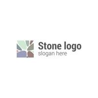 vector logo design abstract decorative stone.